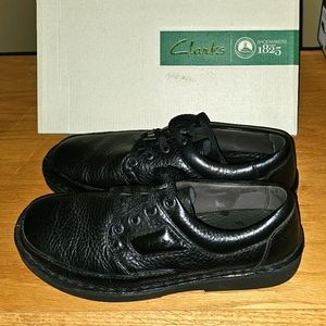 Clarks Natureveldt Black Leat Ciur Noir
